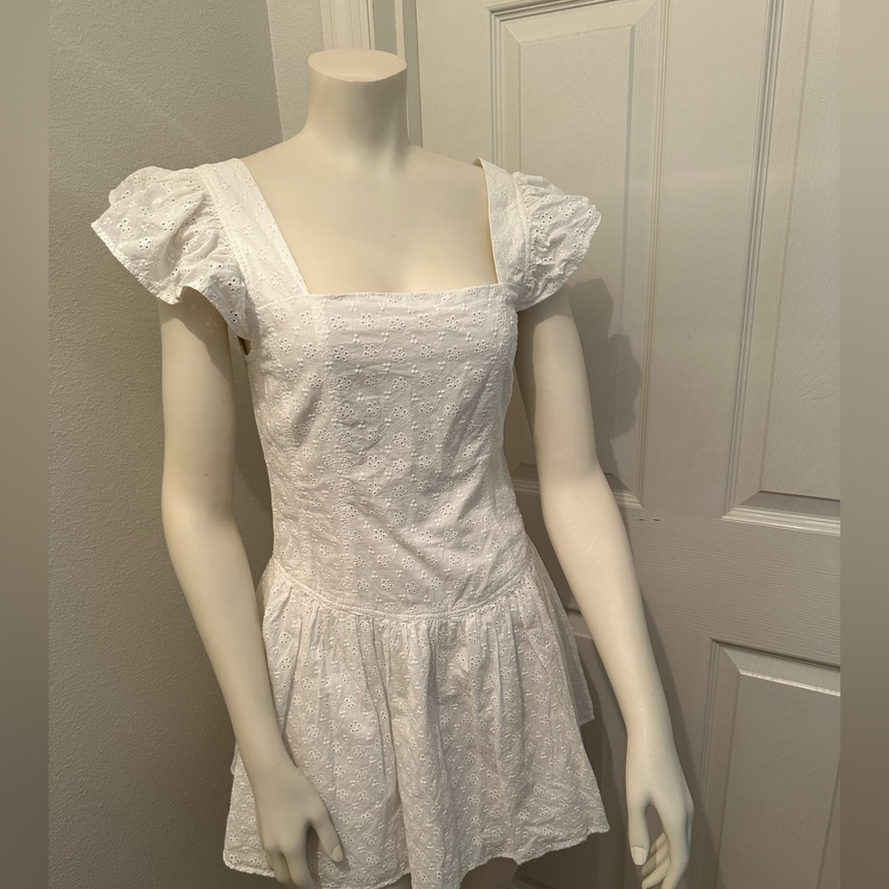Chelsea & violet white eyelet dress size 0